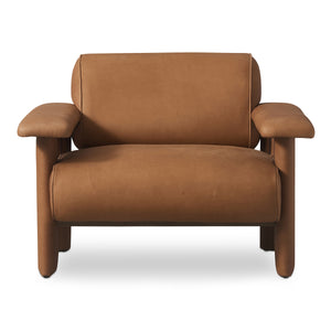 Moe's Marcello Lounge Chair in Tan Leather