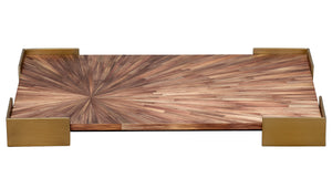 Palm Marquetry Decorative Tray
