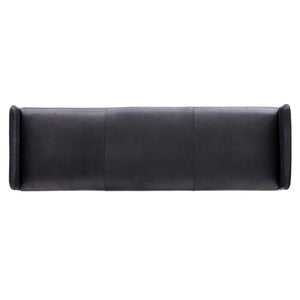 Brickel Backless Bench In Heirloom Black