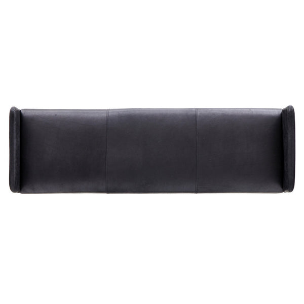 Brickel Backless Bench In Heirloom Black