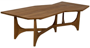 Fenton Coffee Table, Gold Teak