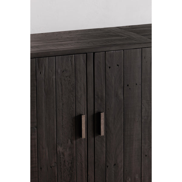 Moe's Sierra Black Sideboard with Stainless Base