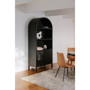 Moe's Wilde Display Cabinet in Black Oak
