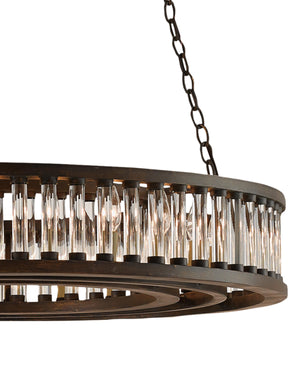 Elixir Chandelier In Bronze Verdigris