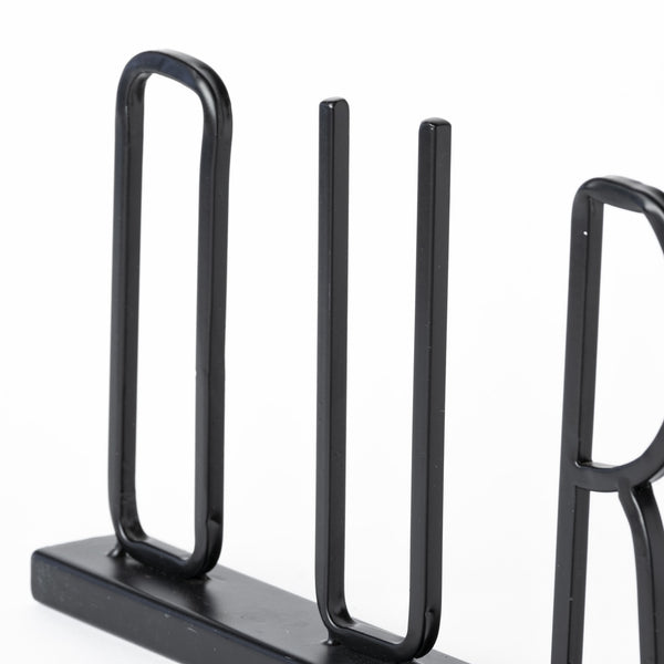 Our Nest 24L x 1W Black Metal Sign