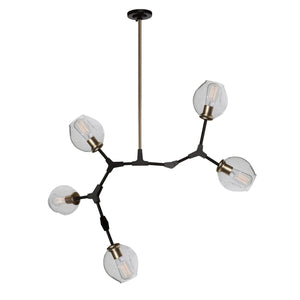 Organic JA14025VB Chandelier in Vintage Brass