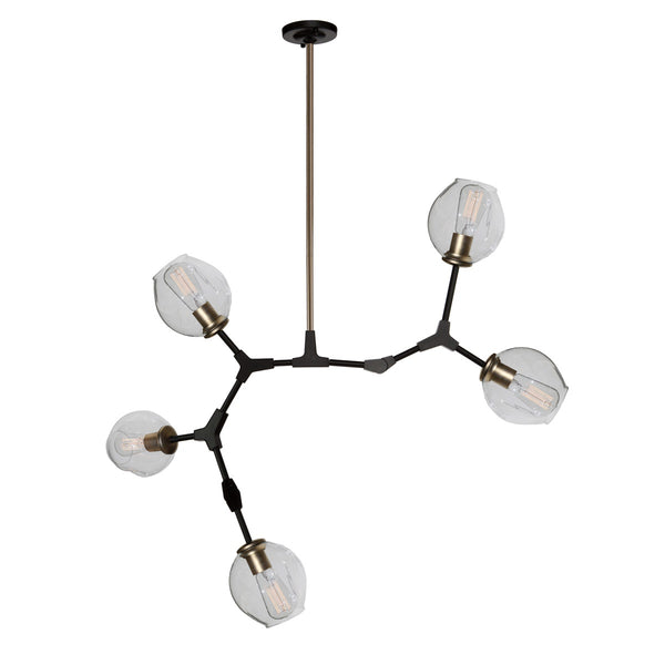 Organic JA14025VB Chandelier in Vintage Brass