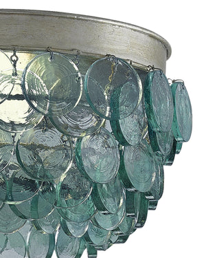 Braithwell Flush Mount In Silver Leaf