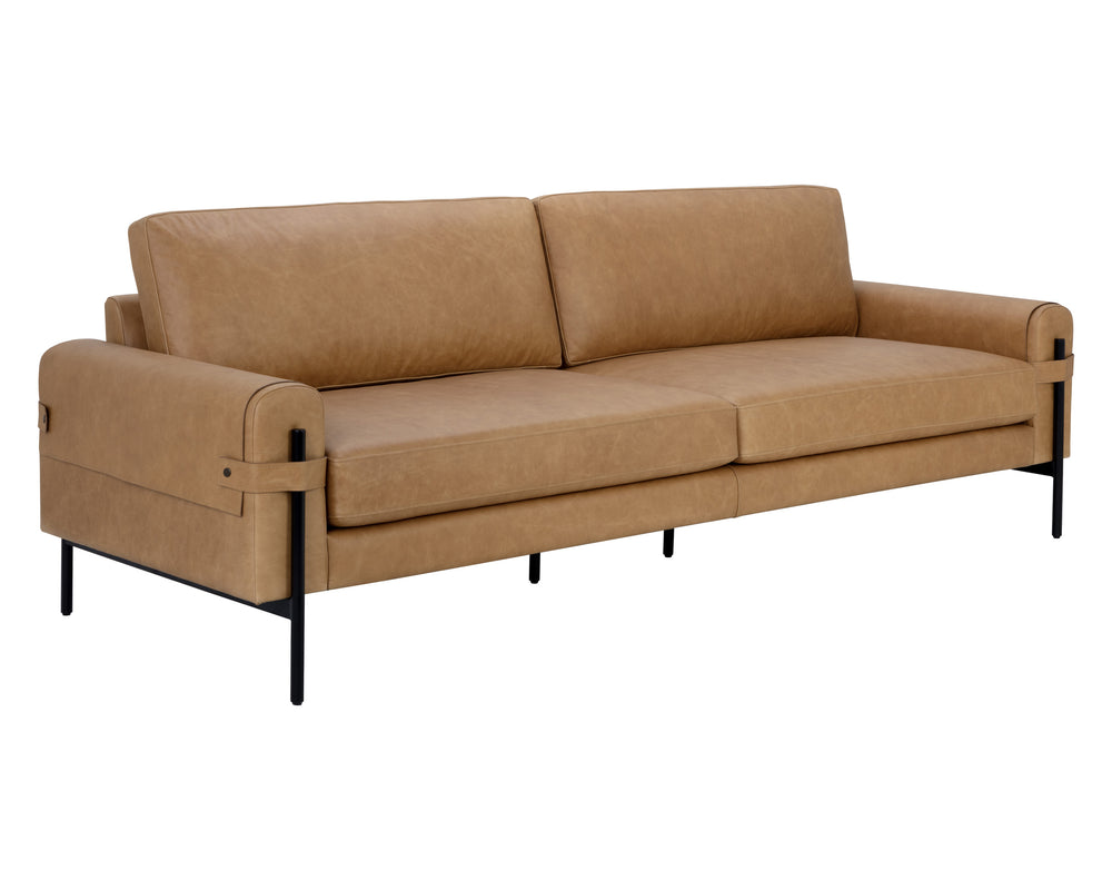CAMUS SOFA - LUDLOW SESAME LEATHER