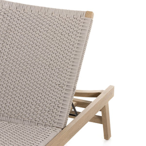 Delano Outdoor Chaise Lounge In Brown