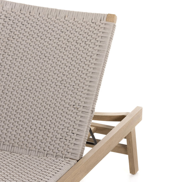 Delano Outdoor Chaise Lounge In Brown
