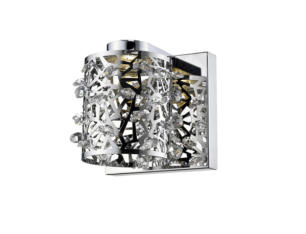 Fortuna 1 Light Wall Sconce in Chrome  Finish