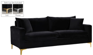 Lucy Sofa In Black Velvet