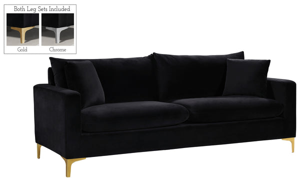 Lucy Sofa In Black Velvet