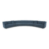 Moe's Fraser 5 Piece Modular Sectional in Deep Blue