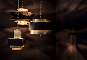 Arion Pendant, Steel with Brass Finish