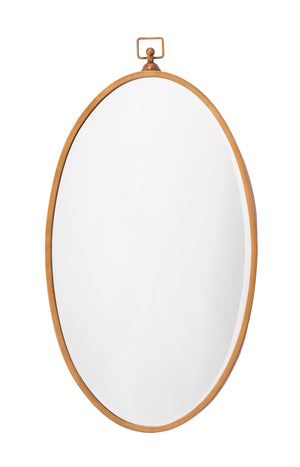 Wade Iron Mirror, Antique Brass