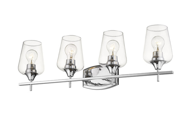 Joliet 4 Light Vanity in Chrome Finish