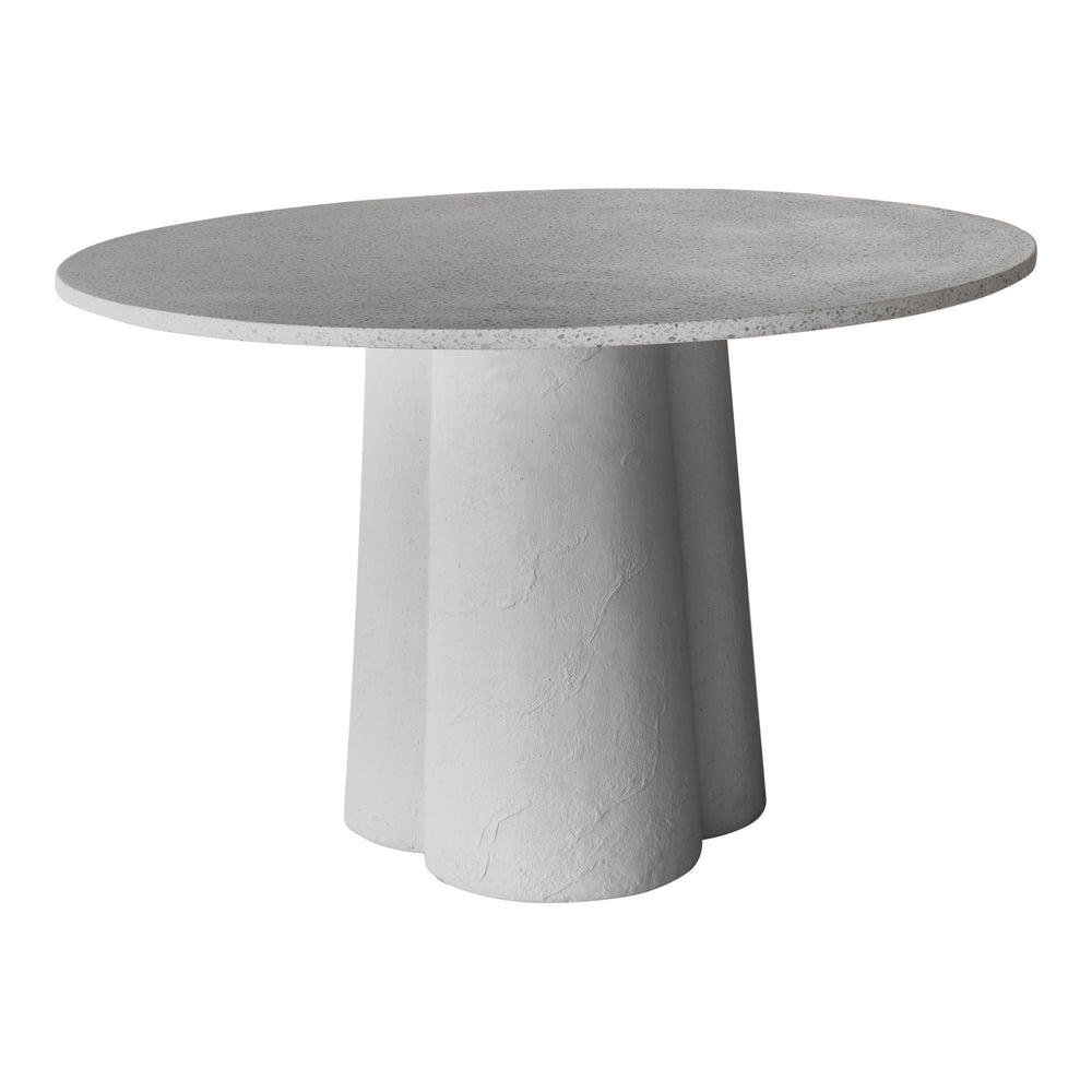 Moe's Mono Dining Table in White Terrazzo