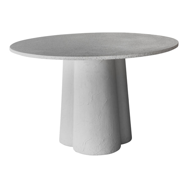 Moe's Mono Dining Table in White Terrazzo