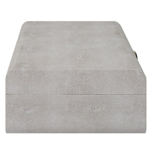 Lalique White Shagreen Box