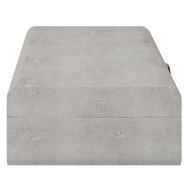 Lalique White Shagreen Box