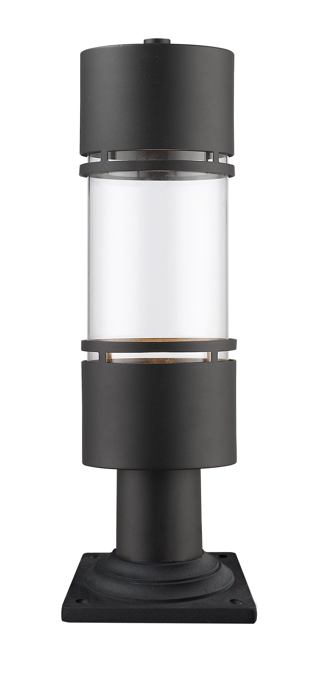 Luminata Outdoor LED Post Mount Light in Black Finish