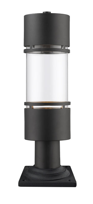 Luminata Outdoor LED Post Mount Light in Black Finish