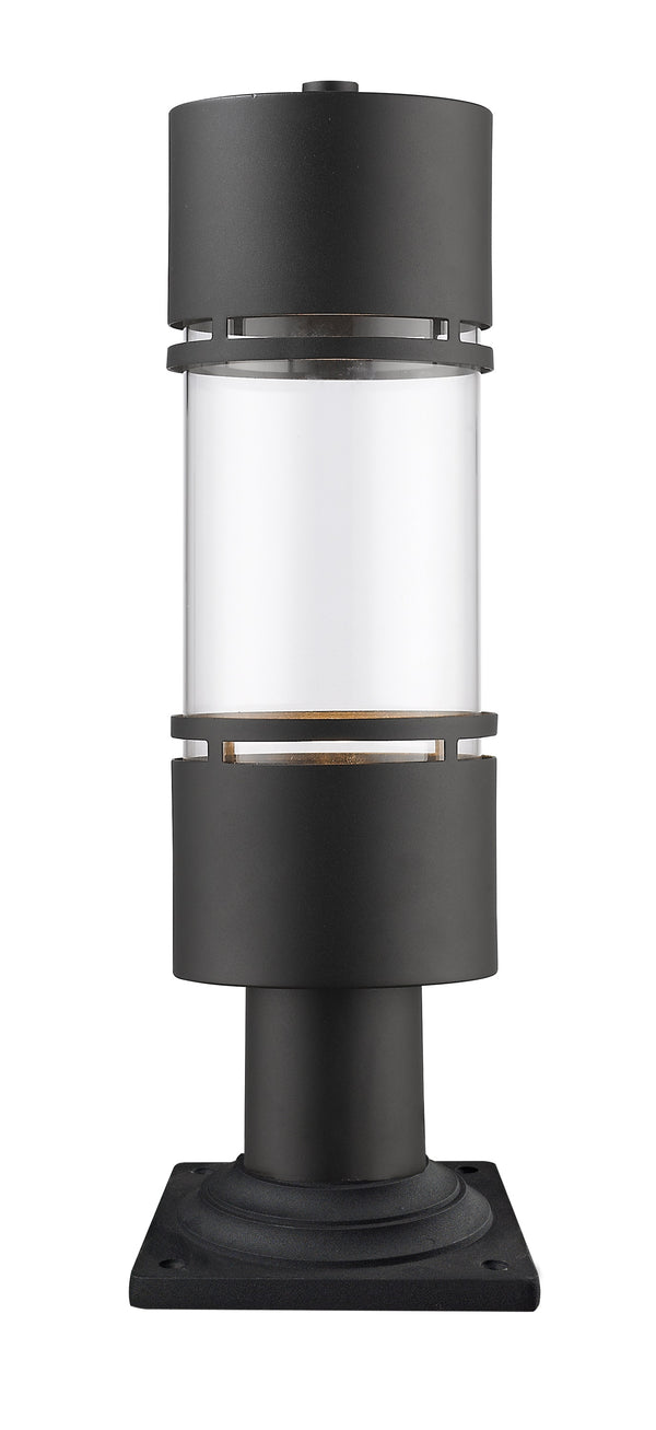 Luminata Outdoor LED Post Mount Light in Black Finish