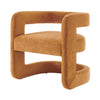 Althea Velvet Accent Arm Chair, Dainty Caramel