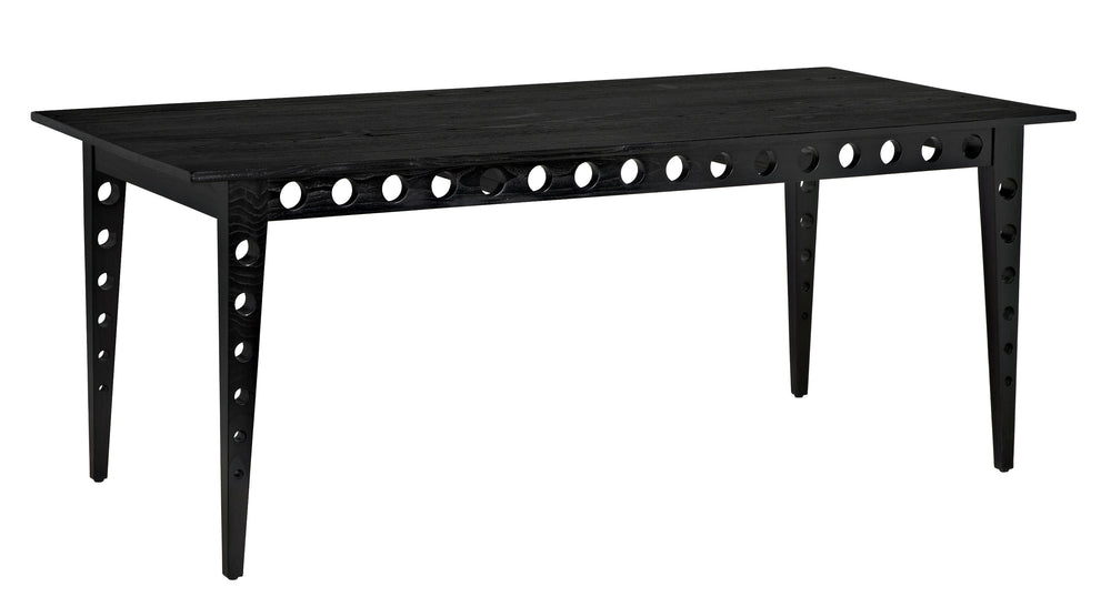 Pericles Sungkai/Mindi and Veneer Table/Desk in Charcoal Black
