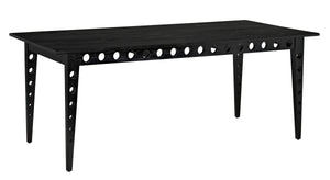 Pericles Sungkai/Mindi and Veneer Table/Desk in Charcoal Black