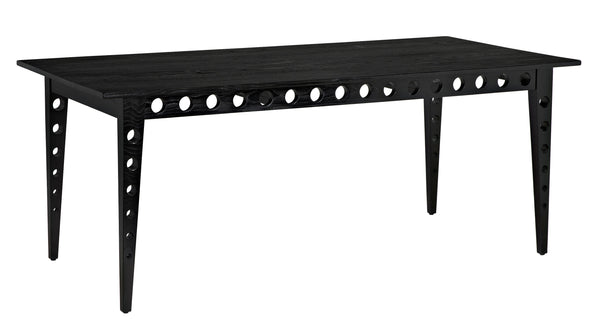 Pericles Sungkai/Mindi and Veneer Table/Desk in Charcoal Black