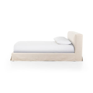 Aidan King Size Slipcover Bed - Brussels Natural