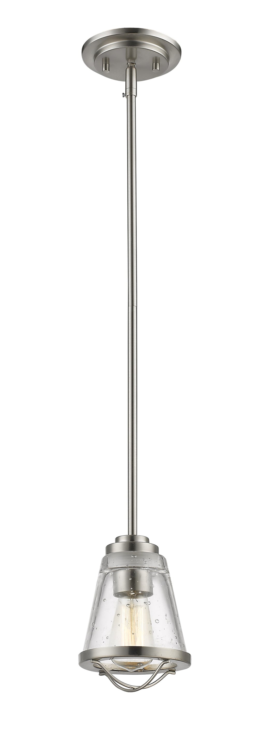 Mariner 1 Light Mini Pendant in Brushed Nickel Finish
