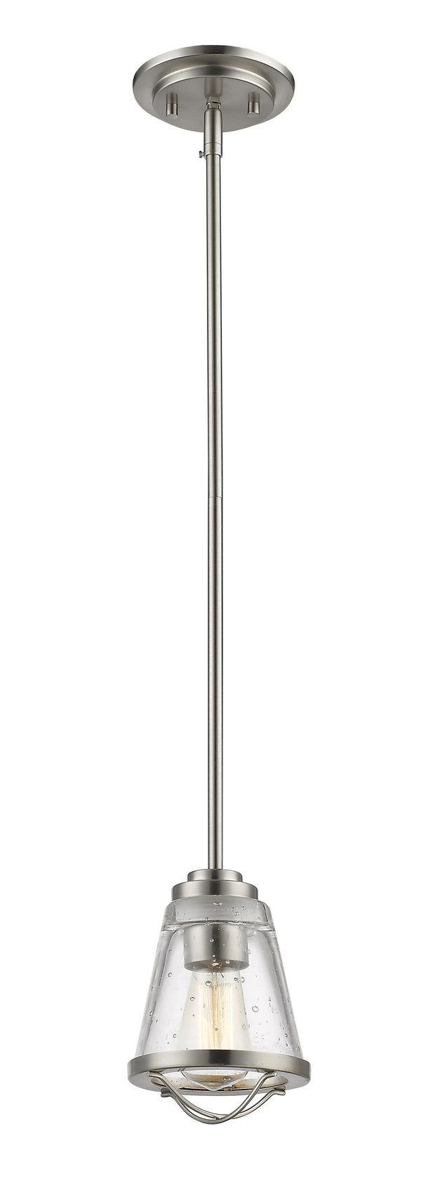 Mariner 1 Light Mini Pendant in Brushed Nickel Finish
