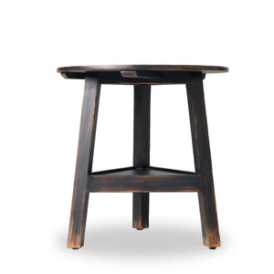 Kickapoo River Cricket Table in Distressed Black