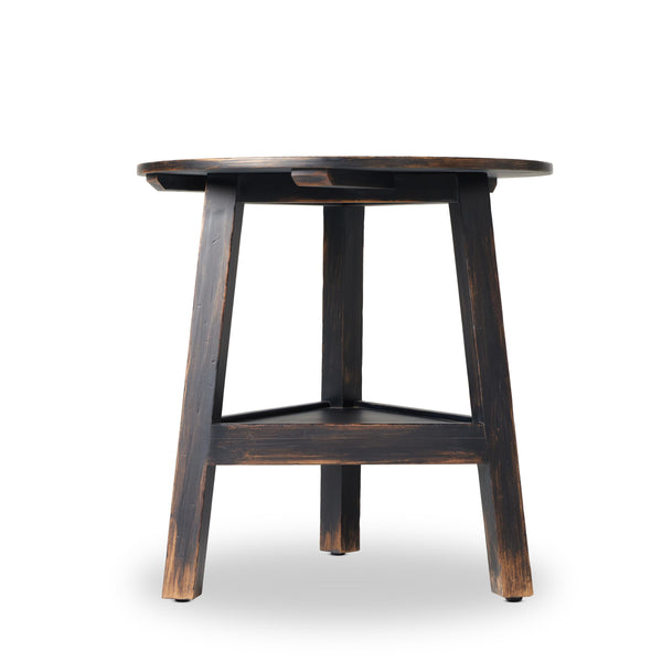 Kickapoo River Cricket Table in Distressed Black