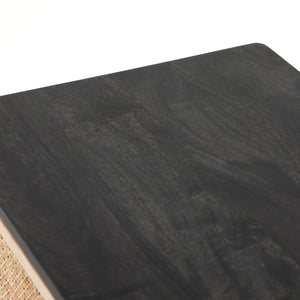 Sydney Left Nightstand In Black Wash