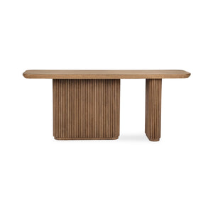 Vander Solid Wood Console Table with Oak Veneer