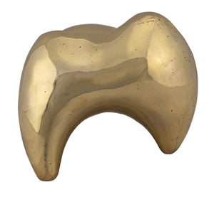 Alien Metal Alloy Sculpture in Antique Brass Finish