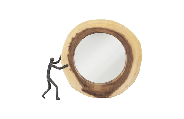 Atlas Crosscut Mirror, Smallall, Left Side Full Body