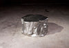 Log Cocktail Table, Silver