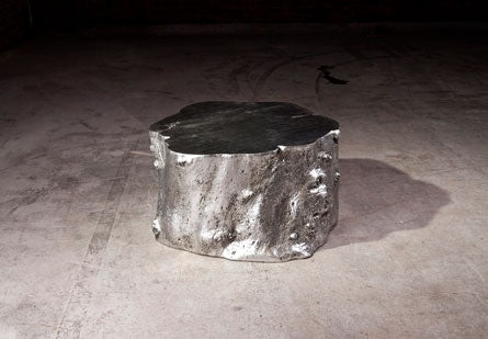 Log Cocktail Table, Silver