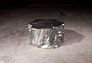 Log Cocktail Table, Silver