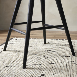 Lewis Swivel Counter Stool in Black Oak