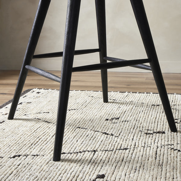 Lewis Swivel Counter Stool in Black Oak