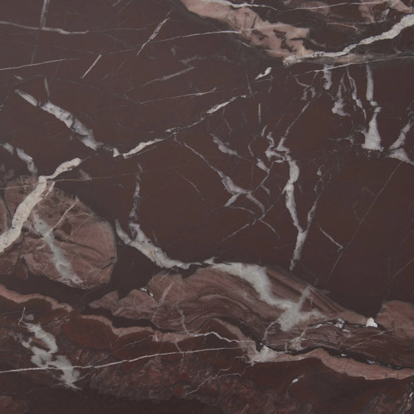 Reilly Marble Accent Table Small - Merlot