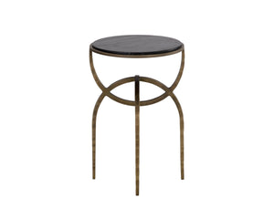 ALICENT END TABLE - BLACK MARBLE