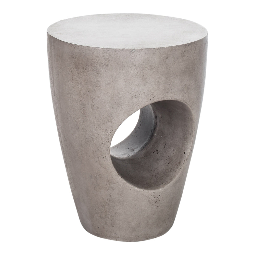 Aylard Outdoor Stool in Grey Concrete